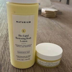 Naturium Bio-Lipid Restoring Body Lotion & Glow Getter Oil Body Butter